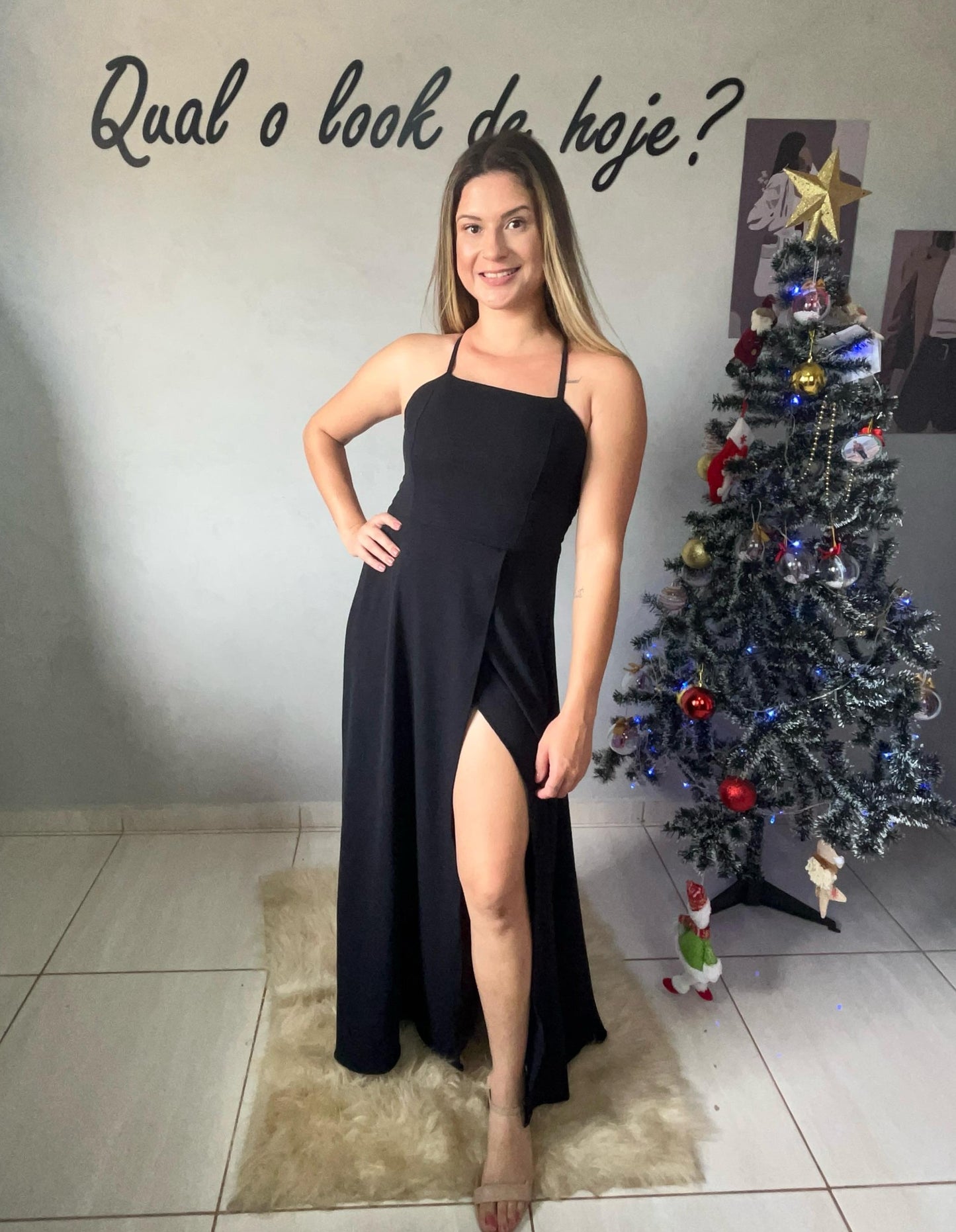 Vestido Duna com Fenda